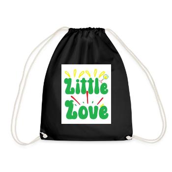 Little love - Drawstring Bag - black - Front