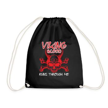 Viking Blood Runs Through Me - Turnbeutel - Schwarz - Vorne