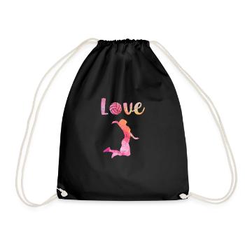 Chers joueurs de volley-ball, sports d’équipe - Sac de sport léger - noir - Devant