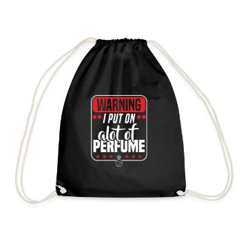 Parfüm Fragrance Perfüm Perfume Parfum Duft - Drawstring Bag - black - Front