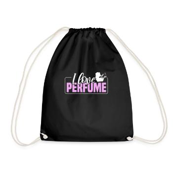 Parfüm Fragrance Perfüm Perfume Parfum Duft - Turnbeutel - Schwarz - Vorne
