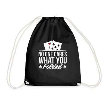 Personne ne se soucie de ce que vous avez plié cartes de jeu As Spades - Sac de sport léger - noir - Devant
