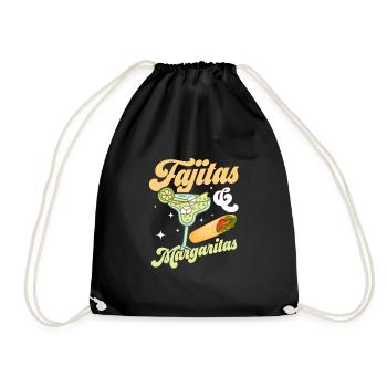 Fajitas & Margaritas Foodie Taco Food Wrap - Sac de sport léger - noir - Devant