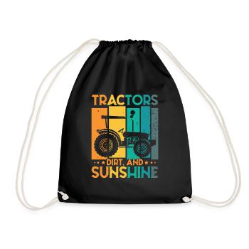 Tracteur Toddler Farming Farmer - Sac de sport léger - noir - Devant