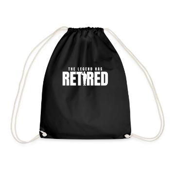 Rentner Rente The Legend Has Retired - Drawstring Bag - black - Front