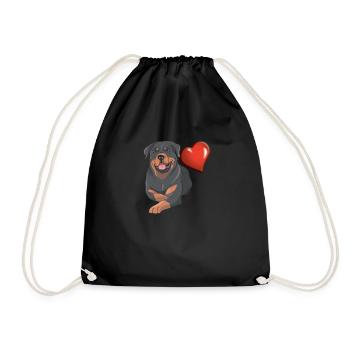 Accessoires pour chiens Rottweiler Propriétaires de chiens - Sac de sport léger - noir - Devant