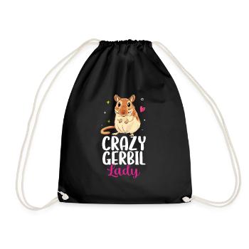 Gerbil - Drawstring Bag - black - Front
