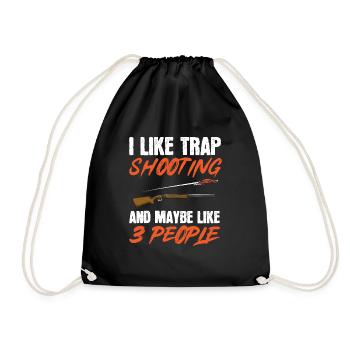 Tir au piège Tir au pigeon en argile Skeet - Sac de sport léger - noir - Devant
