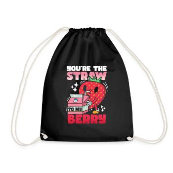 Tu es la paille de ma fraise de baies - Sac de sport léger - noir - Devant