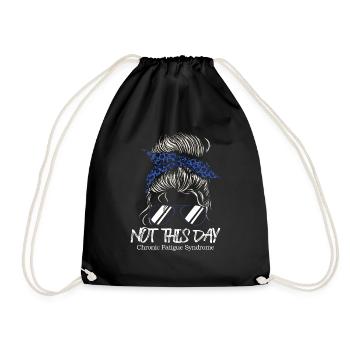 Not Today Chronic Fatigue Syndrome - Drawstring Bag - black - Front