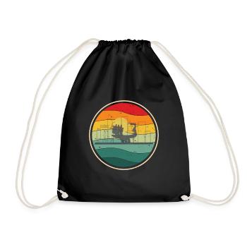 Vintage city Kiev - Drawstring Bag - black - Front