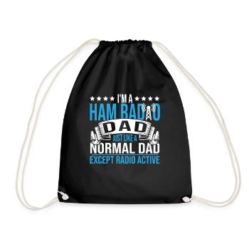 Je suis un amateur de radio papa signal hommes amateur radio opéra - Sac de sport léger - noir - Devant
