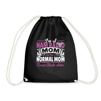 Je suis une radio amateur Mom Waves Femmes Radio amateur Ope - Sac de sport léger - noir - Devant