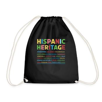 Pays Patrimoine hispanique national hispanique - Sac de sport léger - noir - Devant