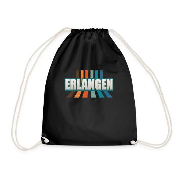 Erlangenerin Erlangener Erlangen - Drawstring Bag - black - Front