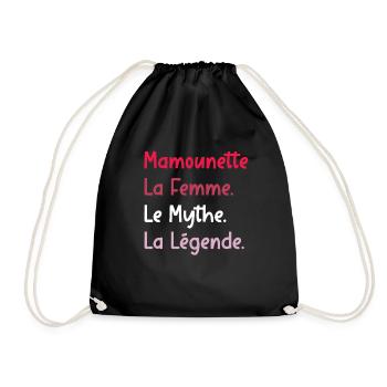 mamounette - Sac de sport léger - noir - Devant