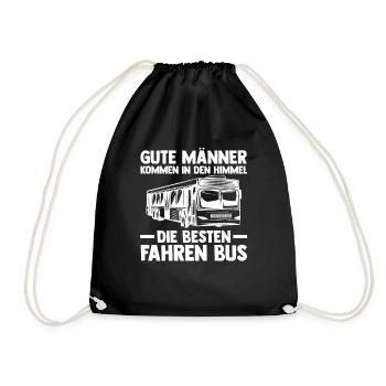 Bus Busfahrer - Turnbeutel - Schwarz - Vorne