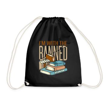 I'm With The Banned - Drawstring Bag - black - Front