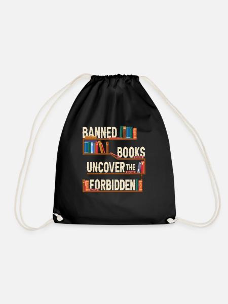 Verbotene Bücher enthüllen das Verbotene - Turnbeutel - Schwarz