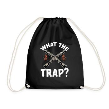 Shooting Skeet Clay Pigeon Shooting - Drawstring Bag - black - Front