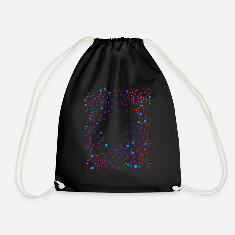 Points with a free center - Drawstring Bag - black
