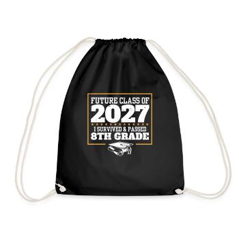 Drôle de remise des diplômes Future Class De 2027 J’ai survécu - Sac de sport léger - noir - Devant
