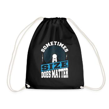 Sometimes Size Does Matter Ham Radio Signal Networ - Turnbeutel - Schwarz - Vorne