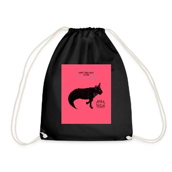 QU’EST-CE QUI M’ATTEND SUR MA NAISSANCE DAAAIY? - Sac de sport léger - noir - Devant