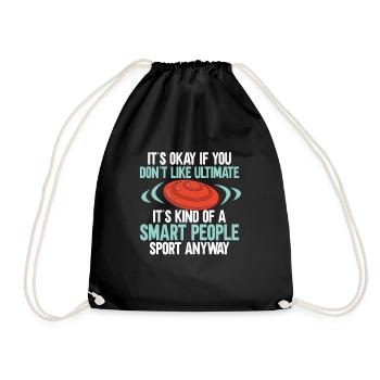 Disque de lancer de frisbee ultime - Sac de sport léger - noir - Devant