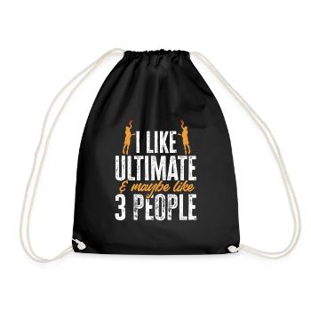 Disque de lancer de frisbee ultime - Sac de sport léger - noir - Devant