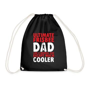 Disque de lancer de frisbee ultime - Sac de sport léger - noir - Devant