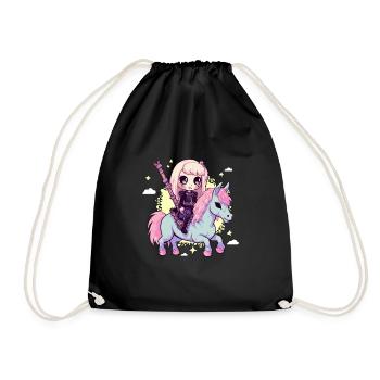 Cute Occult Death Girl, The - Drawstring Bag - black - Front