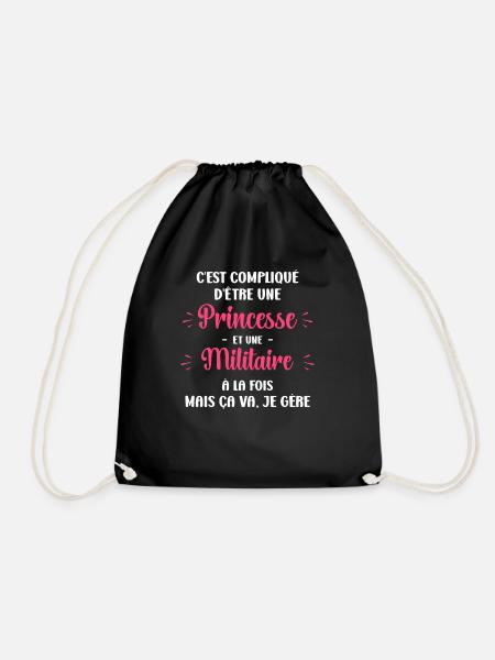 militaire - Sac de sport léger - noir