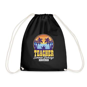 Professeur d’école Recharge d’été requise Été - Sac de sport léger - noir - Devant