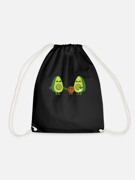 Avocado - Turnbeutel - Schwarz