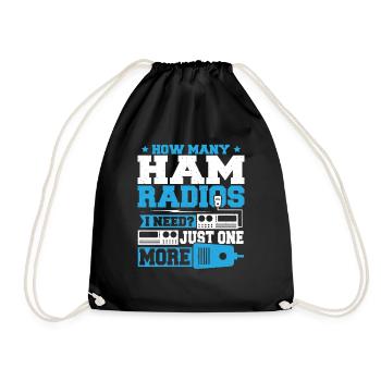 How Many Ham Radios I Need Frequency Radio Lover - Turnbeutel - Schwarz - Vorne