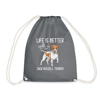 Jack Russell Terrier - Sac de sport léger - gris - Devant