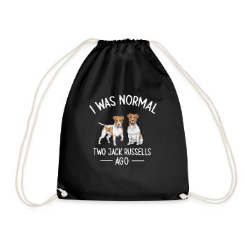 Jack Russell Terrier - Turnbeutel - Schwarz - Vorne