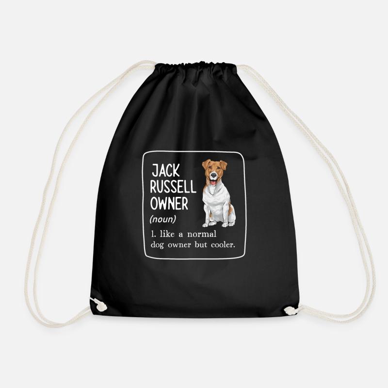 Jack Russell Terrier - Turnbeutel - Schwarz