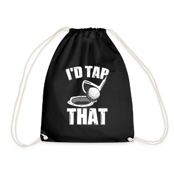 I'd Tap That - Drawstring Bag - black - Front