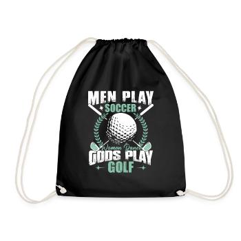 Gods Play Golf - Drawstring Bag - black - Front