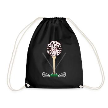 The Talent Has Arrived | Father's Day Golf Dad - Drawstring Bag - black - Front