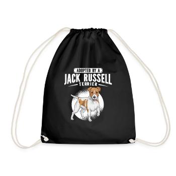 Jack Russell Terrier - Turnbeutel - Schwarz - Vorne