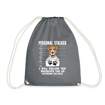 Jack Russell Terrier - Sac de sport léger - gris - Devant