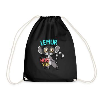 Lémurien - Sac de sport léger - noir - Devant