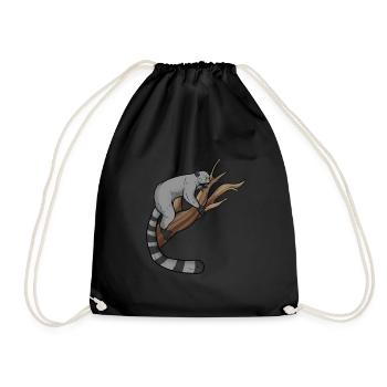 Lémurien - Sac de sport léger - noir - Devant