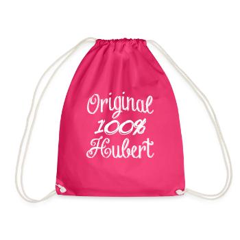 Original 100% Hubert - Drawstring Bag - fuchsia - Front