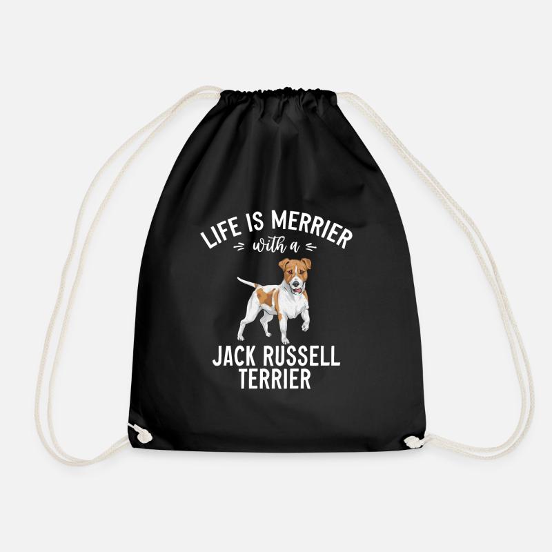 Jack Russell Terrier - Turnbeutel - Schwarz