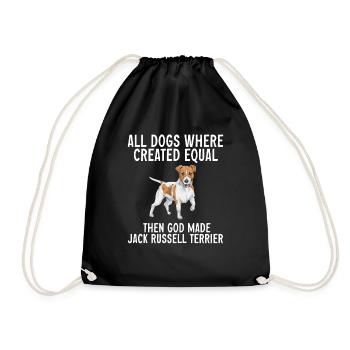 Jack Russell Terrier - Turnbeutel - Schwarz - Vorne