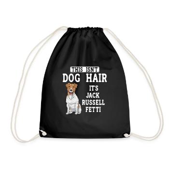 Jack Russell Terrier - Turnbeutel - Schwarz - Vorne
